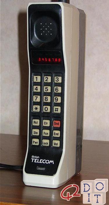 premier appel mobile, il y a 45 ans
