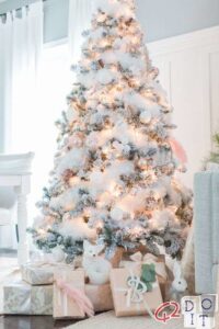 Arbre de Noel avec chat