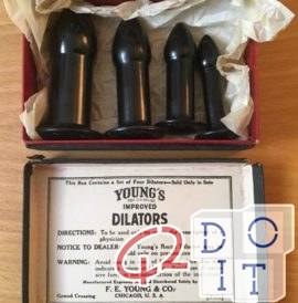 Dr. Young's Rectal Dilators: medical devices used until the 1940s