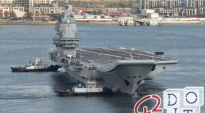 Shandong, the first aircraft carrier built entirely by China in 2019