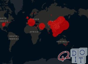 Spread of the coronavirus in the world, real-time map