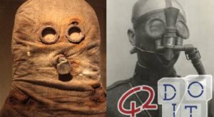 first gas mask was a rag soaked in urine