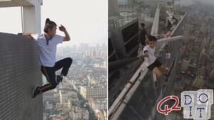 Extreme selfies of insane people