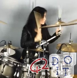 Rammstein, Du Hast drum cover by Ami Kim