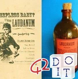 Laudano, oppio, bambini, letale, proibito, 1912,